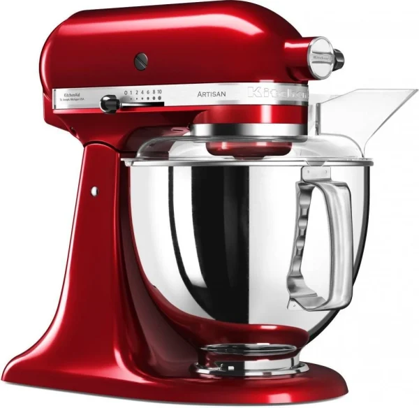 KitchenAid Küchenmaschine ARTISAN 175PS In Liebesapfelrot Mit Speiseeismaschine 5