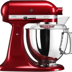 KitchenAid Küchenmaschine ARTISAN 175PS In Liebesapfelrot Mit Speiseeismaschine 19