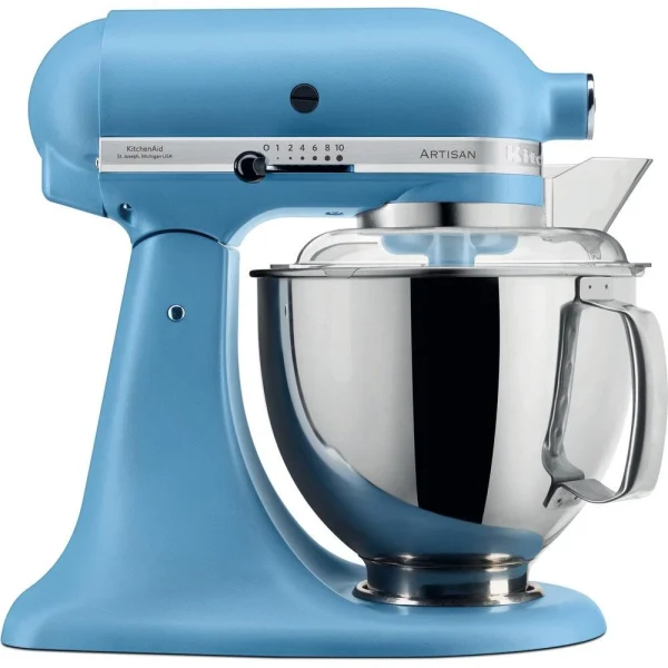 KitchenAid Küchenmaschine ARTISAN 175PS Velvet Blue Kochprofi-Set 7