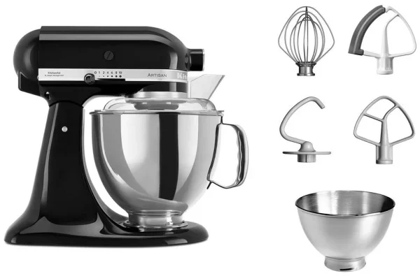 KitchenAid Küchenmaschine ARTISAN 175PS Onyx Schwarz Kochprofi-Set 3