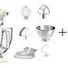 KitchenAid Küchenmaschine ARTISAN 175PS In Creme Mit Speiseeismaschine 11