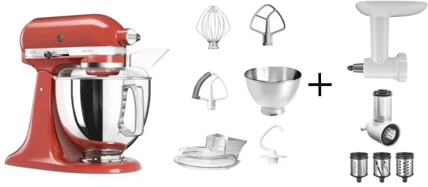 KitchenAid Küchenmaschine ARTISAN 175PS Empire Rot Kochprofiset 1