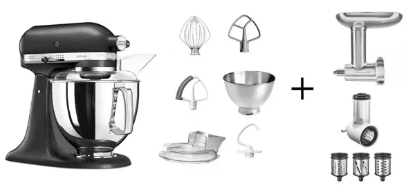 KitchenAid Küchenmaschine ARTISAN 175PS Gusseisen Kochprofi-Set 1