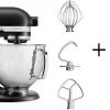 KitchenAid Küchenmaschine ARTISAN 156PS Mattschwarz Kochprofi-Set 17