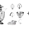 KitchenAid Küchenmaschine ARTISAN 175PS Medallion Silber Backprofi-Set 11