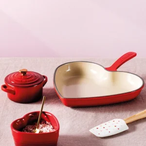 Le Creuset Herzförmige Brat- Und Servierpfanne Signature In Kirschrot 13