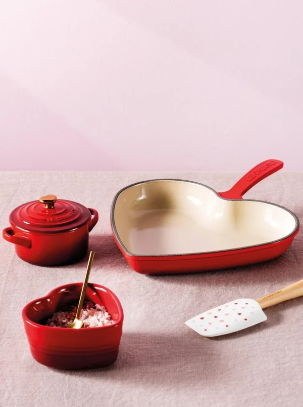 Le Creuset Herzförmige Brat- Und Servierpfanne Signature In Kirschrot 5